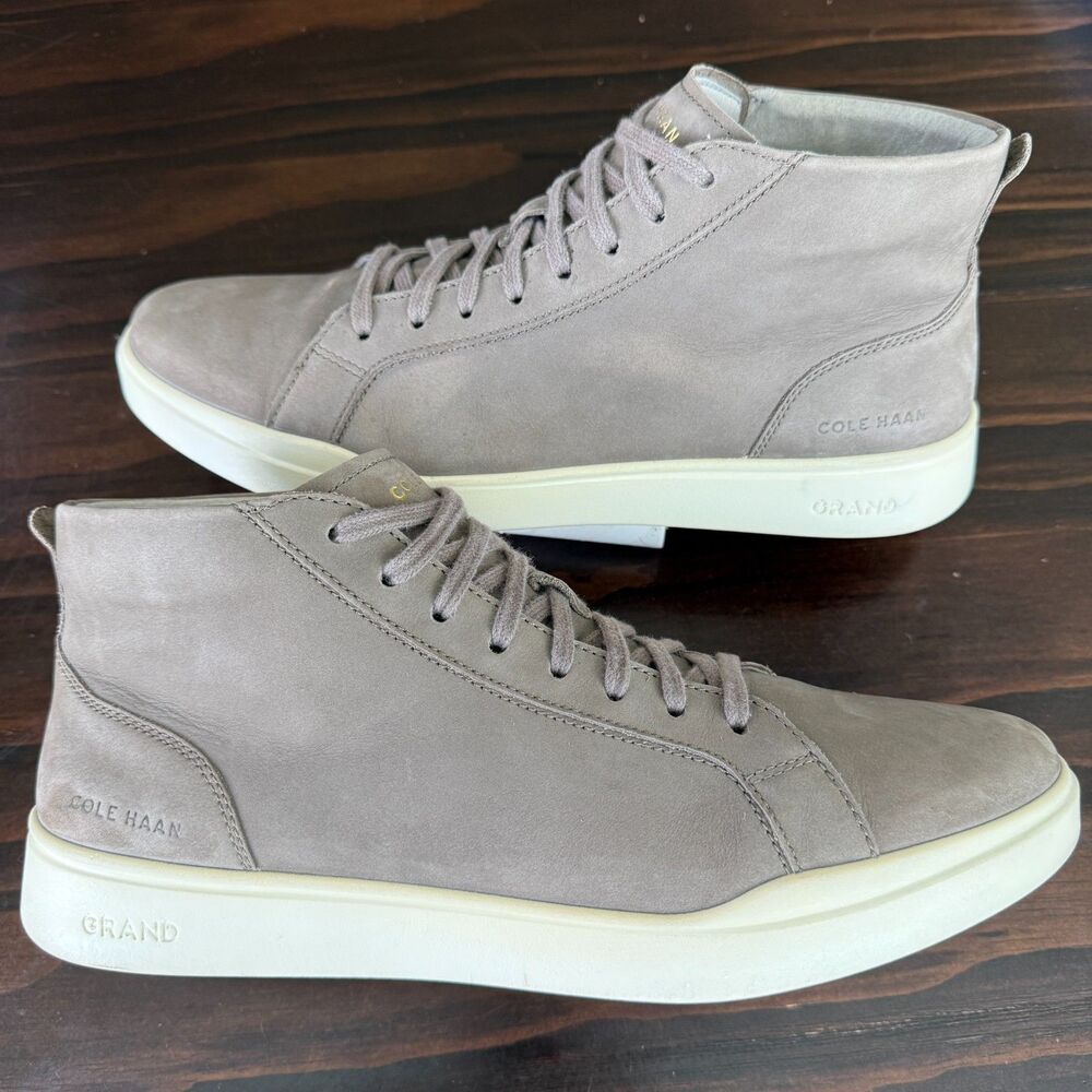 Cole Haan Grand Crosscourt Modern Midcut Sneakers - Soft Sage Nubuck - Men's 11M
